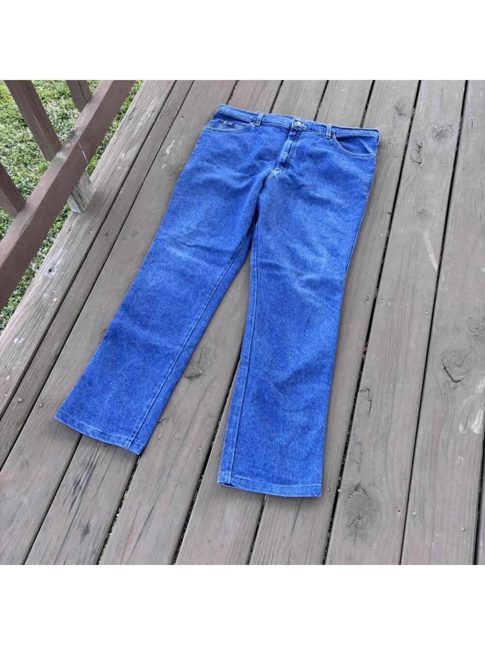 Lee Blue Denim Jeans – Classic Straight Leg Vintage Pants Men’s 40x32